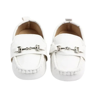 Mocassins blancs pour bébé garçon