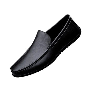 Mocassins de luxe en cuir noir pour homme