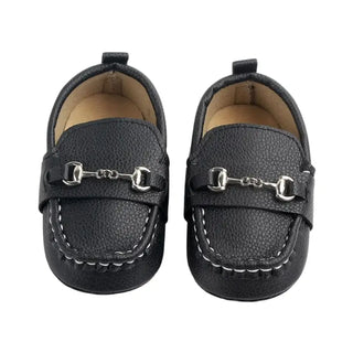 Mocassins noirs pour bébé garçon