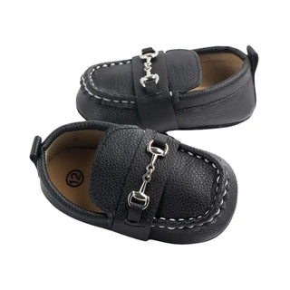 Mocassins noirs pour bébé garçon