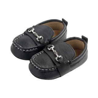 Mocassins noirs pour bébé garçon